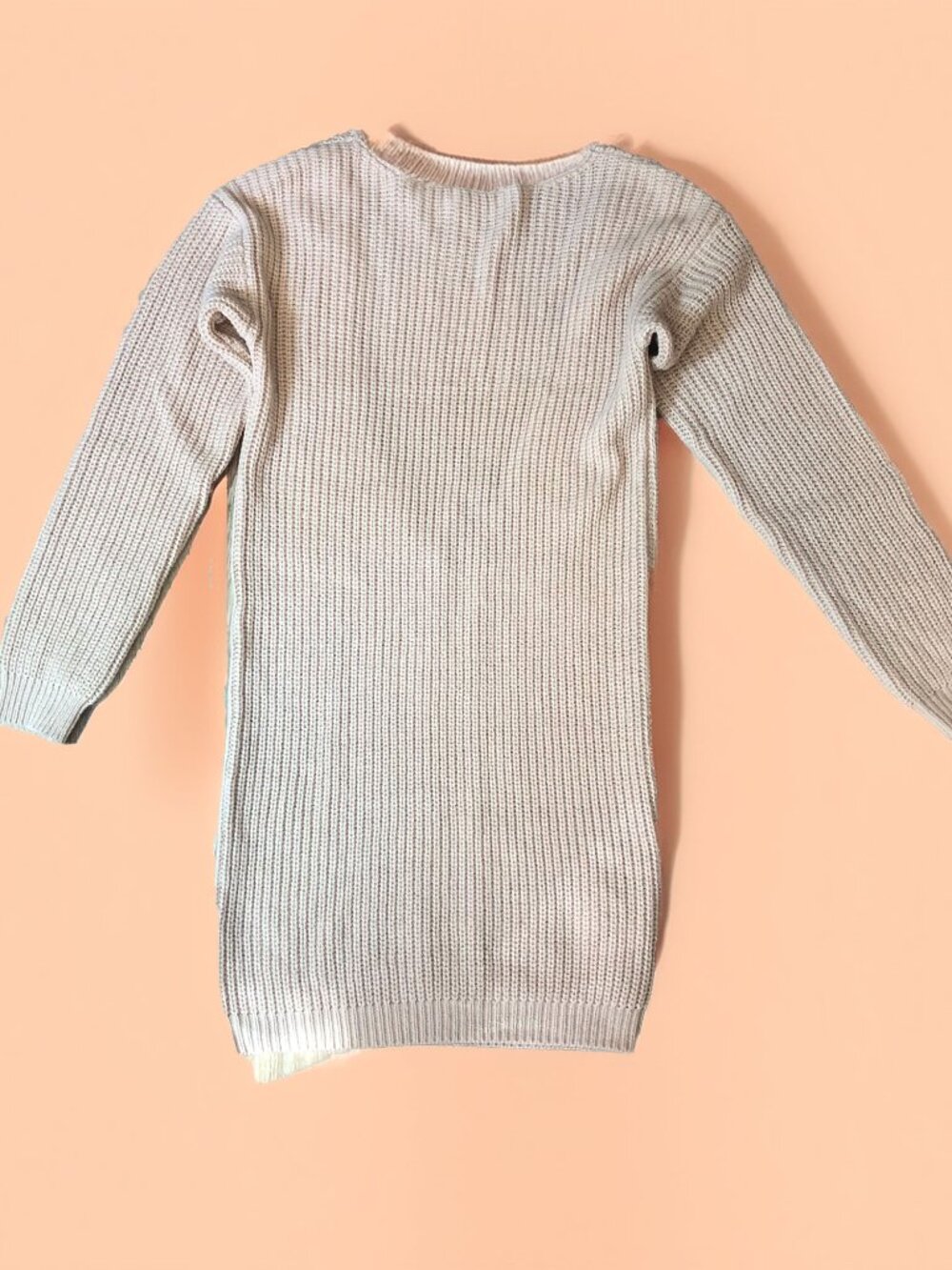 Women’s Boohoo Rose Long Sleeve Low Back Sweater Dress Size Small